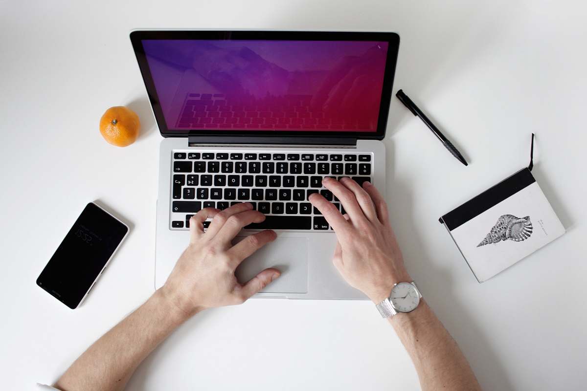 keyboard person using laptop computer laptop
