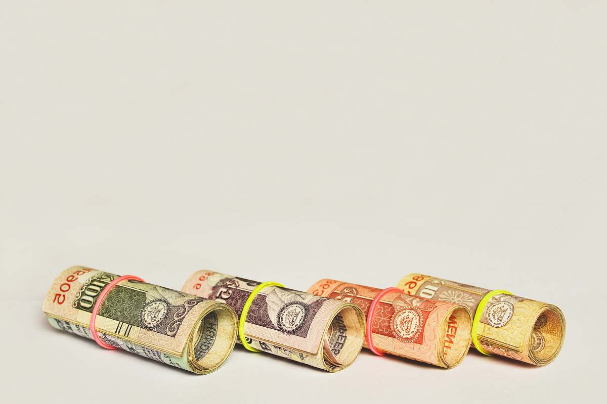 money four Indian rupee banknotes business