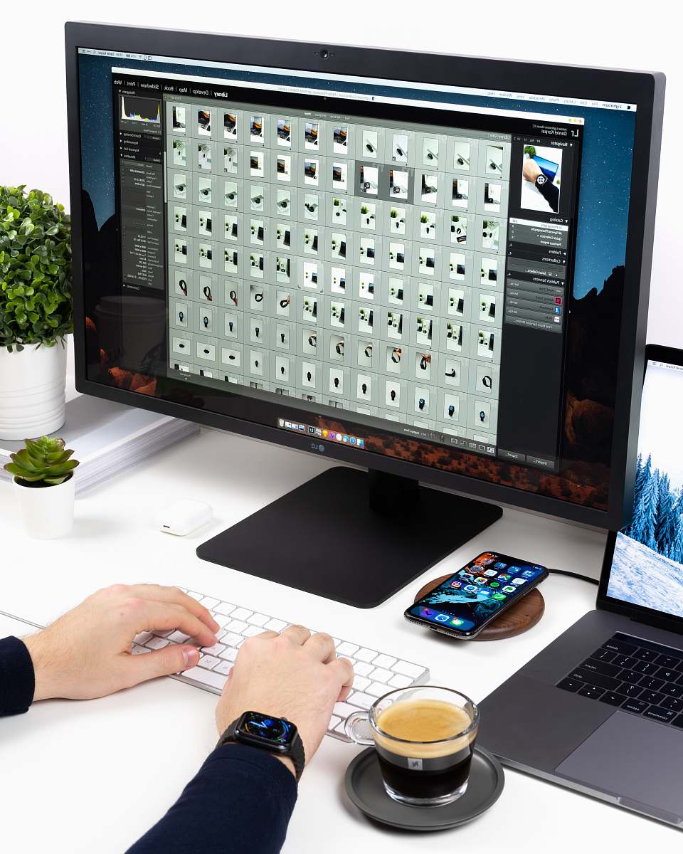 Computer Person Using Apple Magic Keyboard Pc Image Free Photo