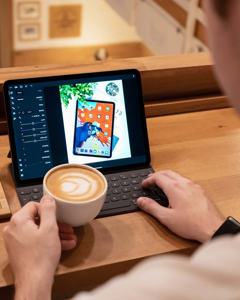 wood person using laptop hardware