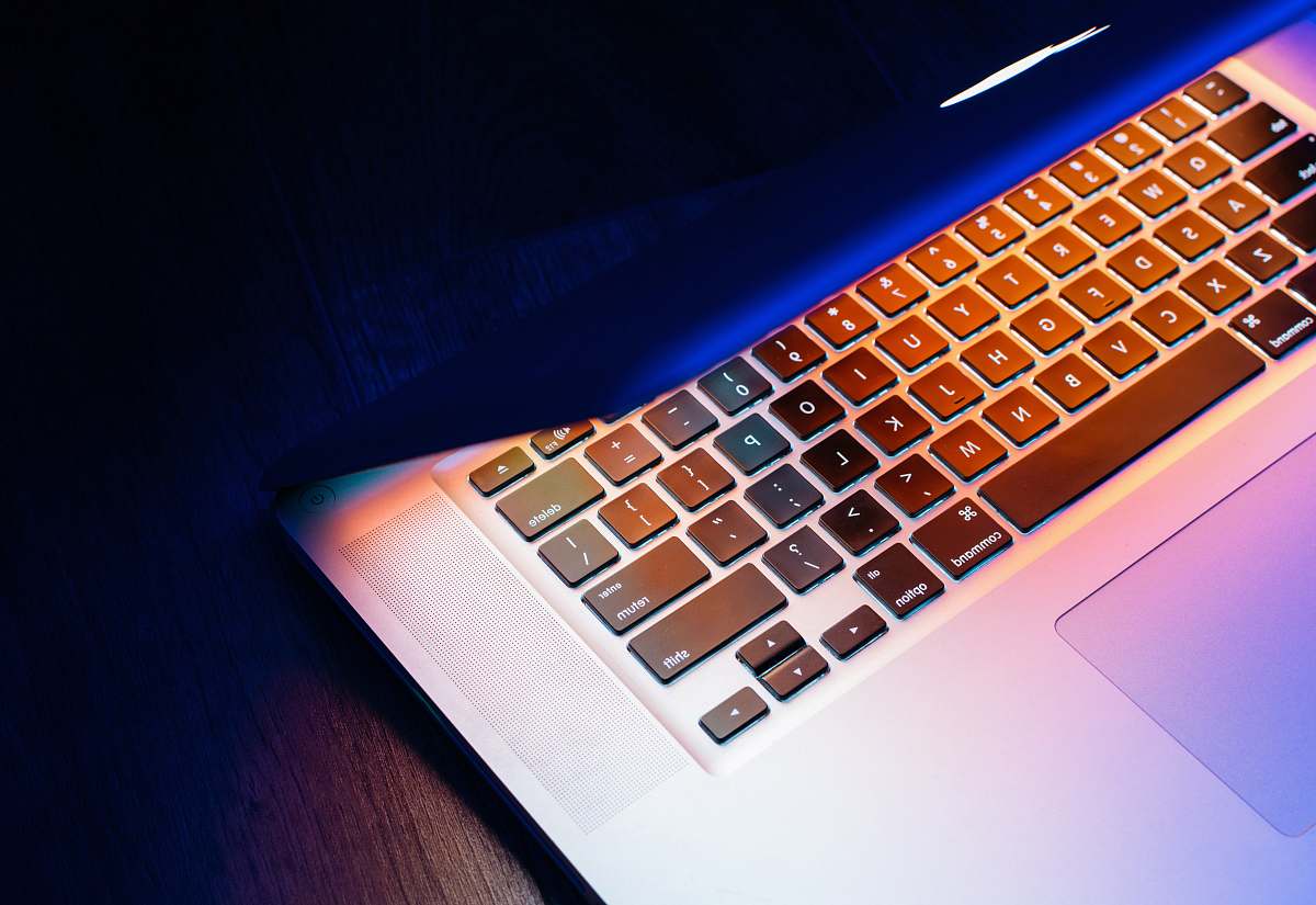 computer silver MacBook keyboard