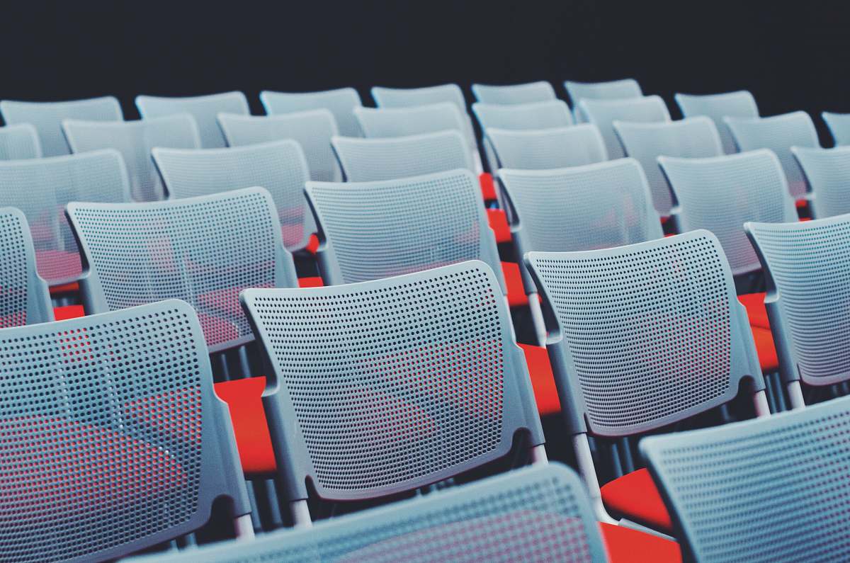 chair white chair lot loudspeaker