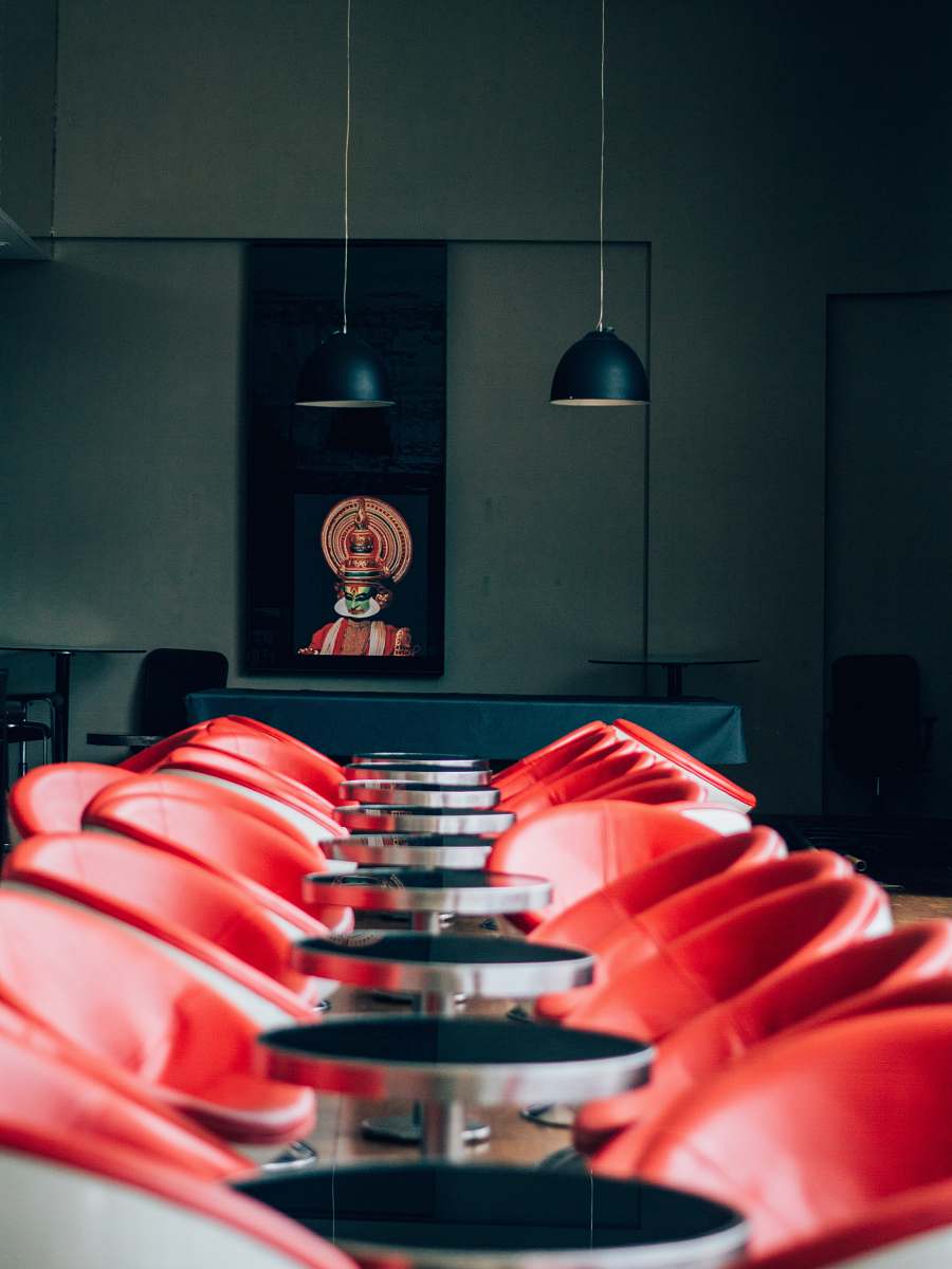 restaurant photography of tables with chairs india