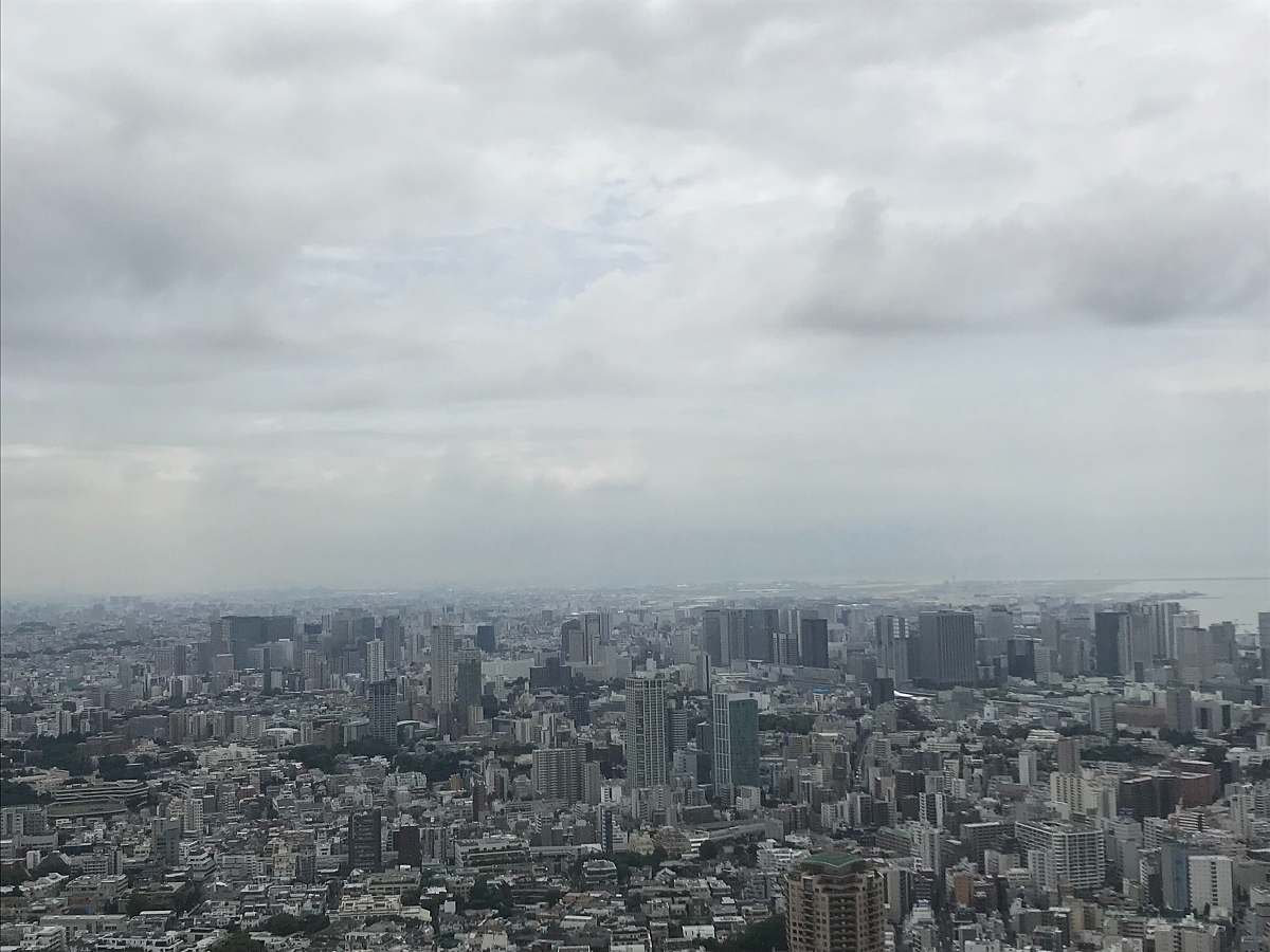 landscape city with high-rise buildings under white and gray skies during daytime nature