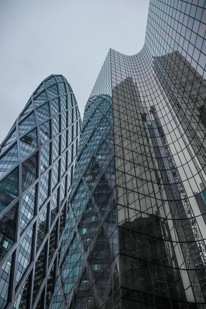 building curtain wall building office building