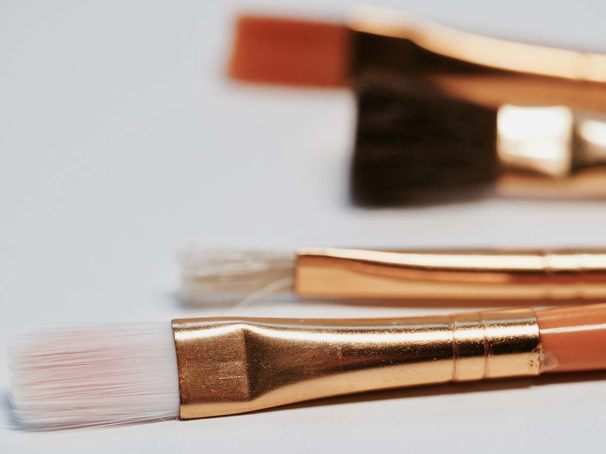 beauty closeup photo makeup brush brush