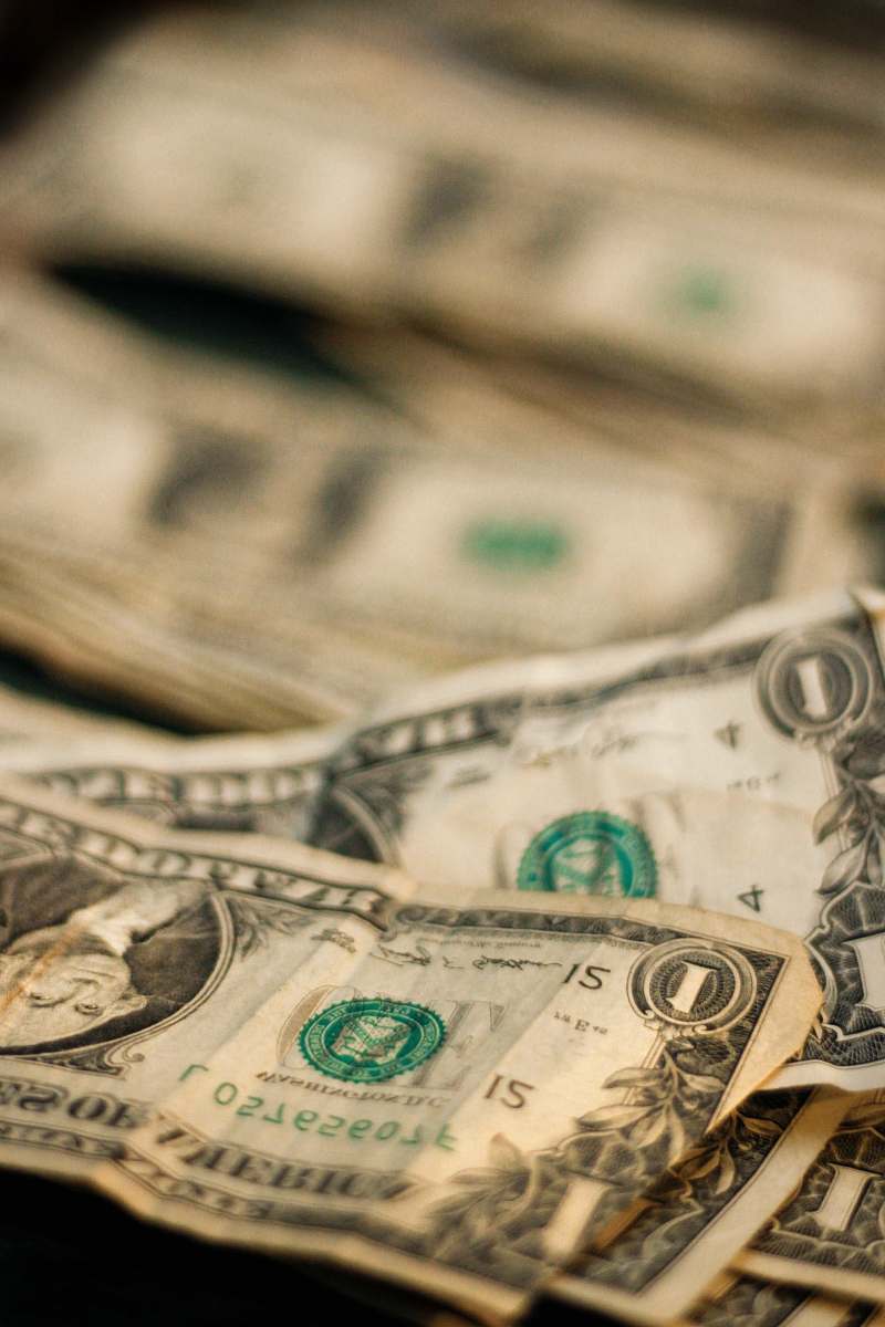 dollar shallow focus photography of U.S. dollar banknotes bill