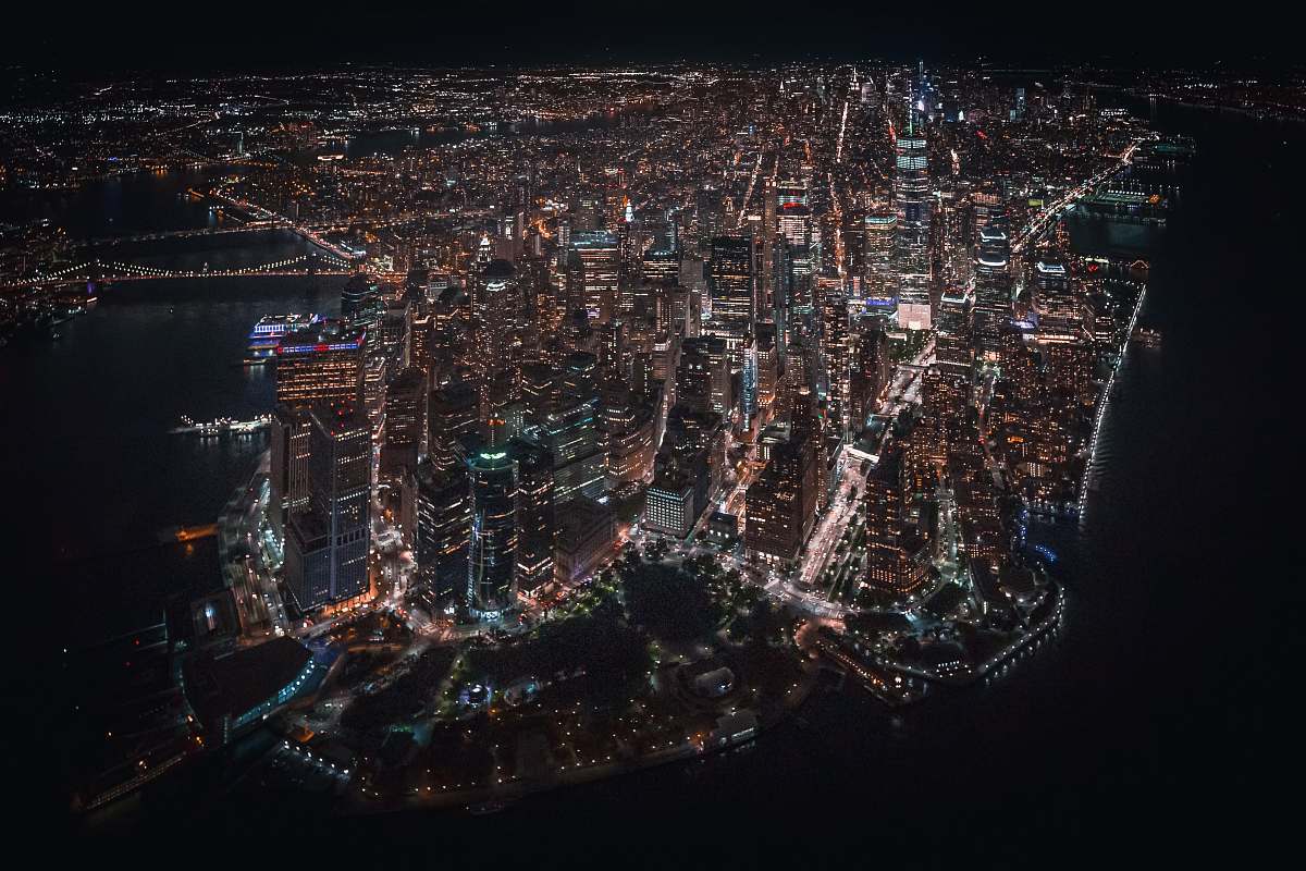 outdoors aerial view of buildings landscape