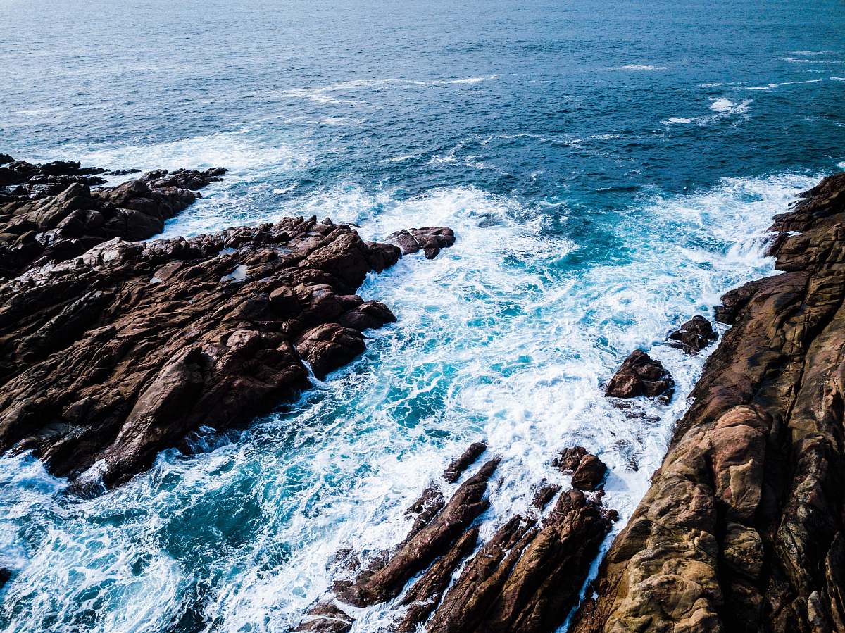 ocean sea and rock formation during daytime sea