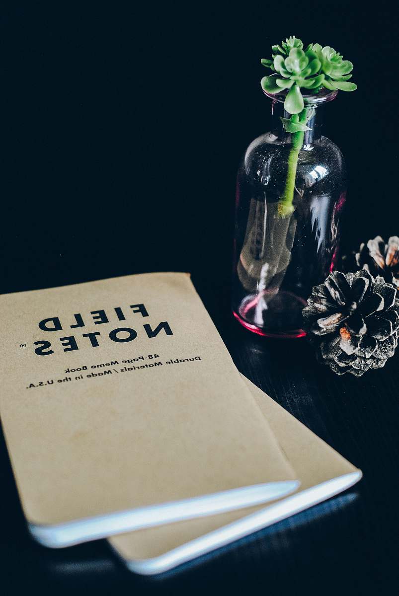 glass Field Notes books memo