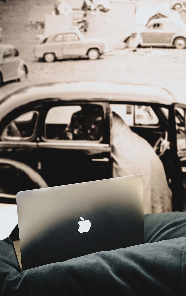norway MacBook on gray surface mac