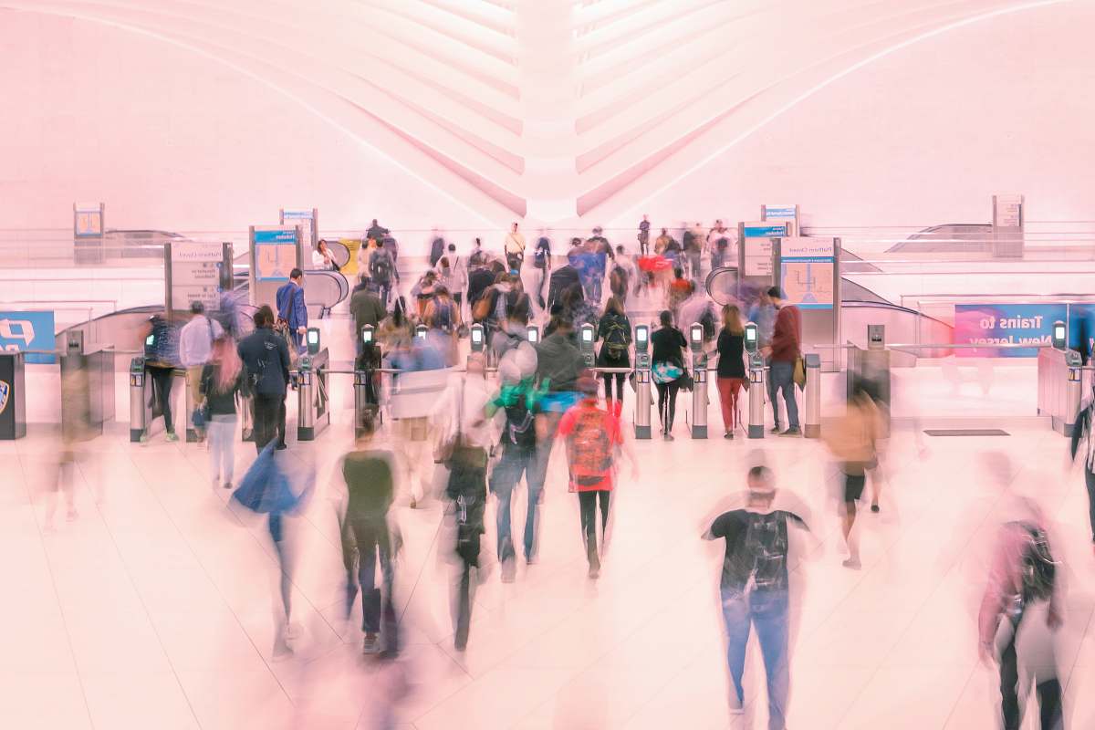 human people inside mall people
