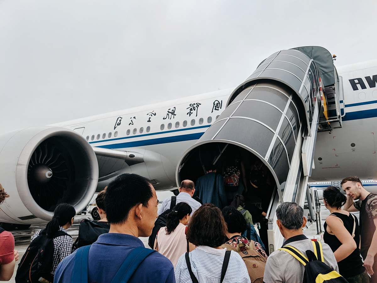 Human People Walking Towards Airplane During Daytime Vehicle Image Free ...