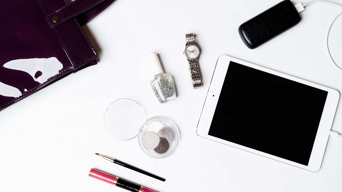 electronics silver iPad on white surface mobile phone