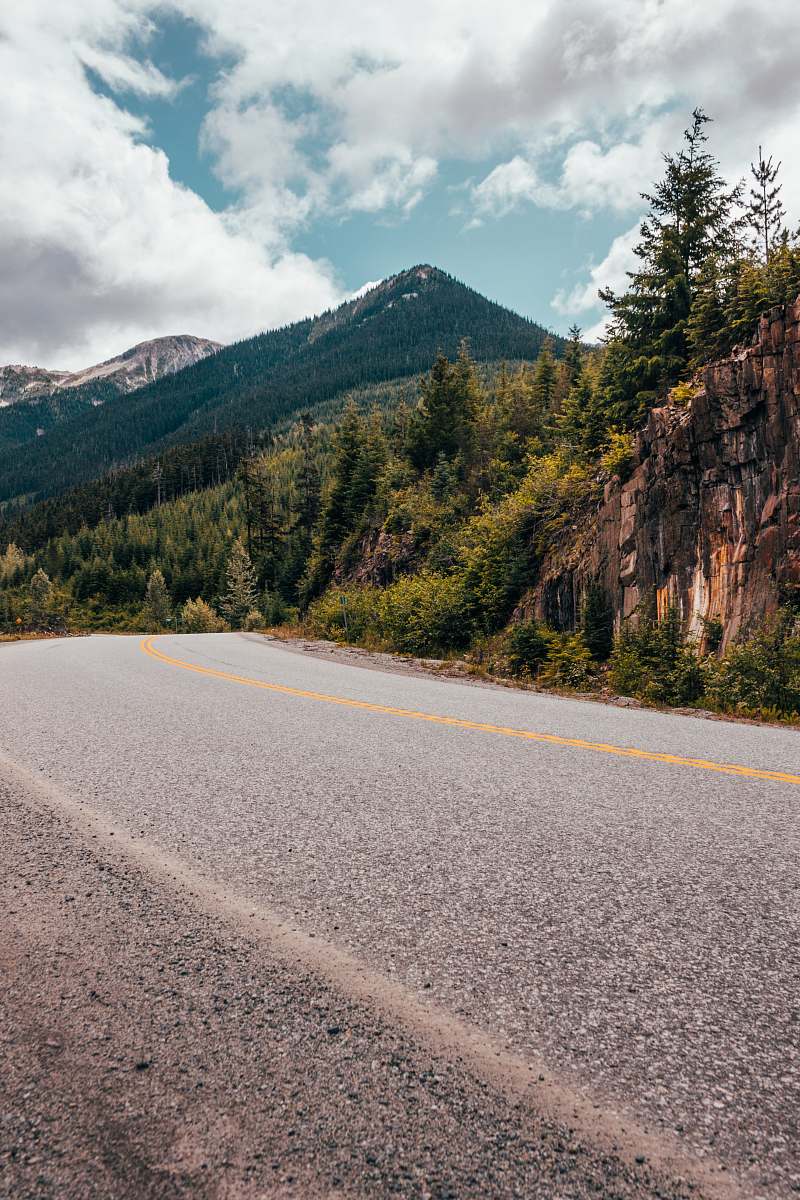 freeway grey highway in countryside highway