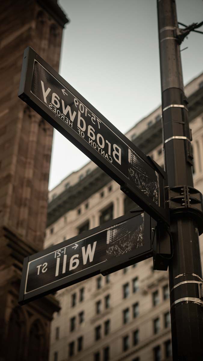 manhattan Broadway signage road sign