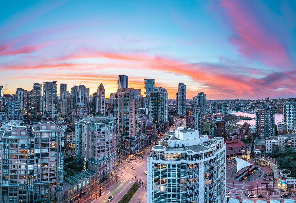 city aerial photography of high-rise building town