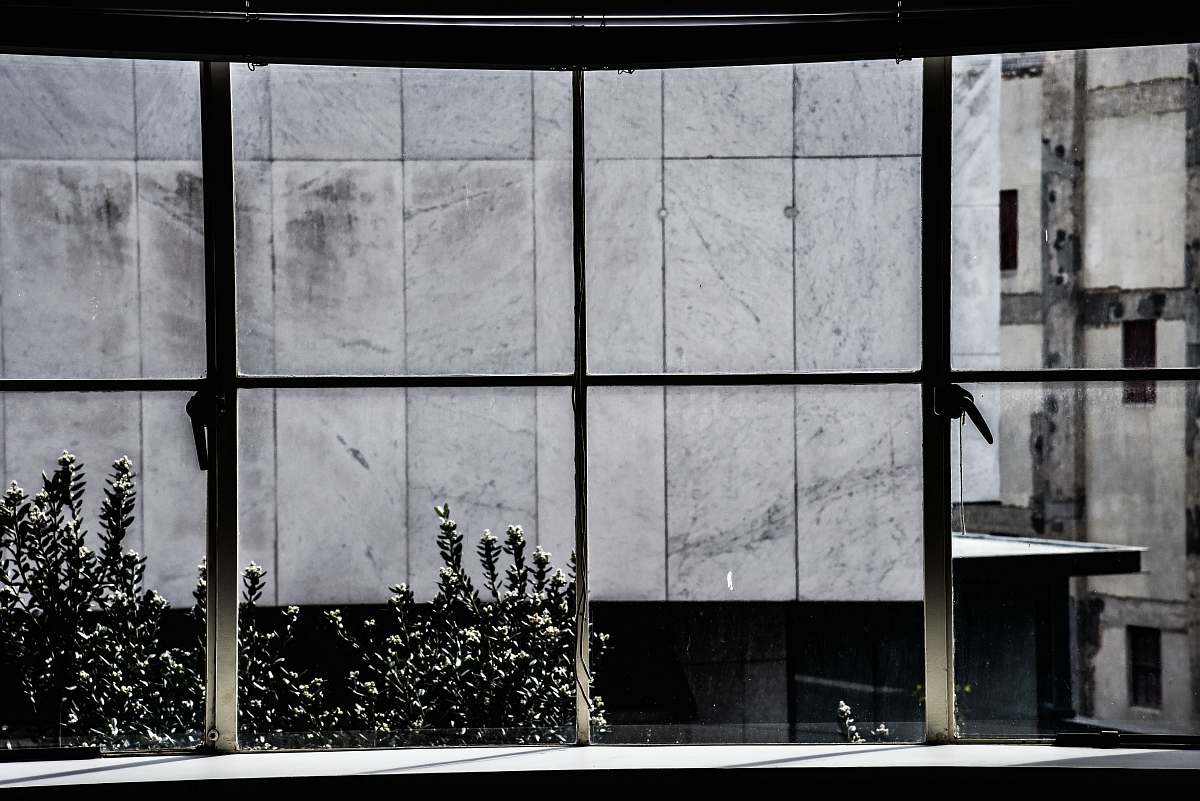 grey closed clear glass windows architecture