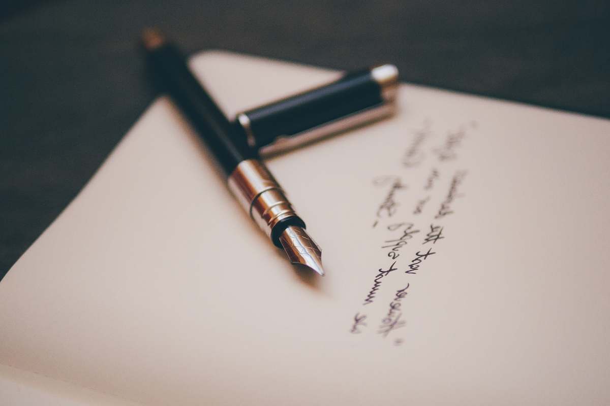 pen black and silver fountain pen fountain pen