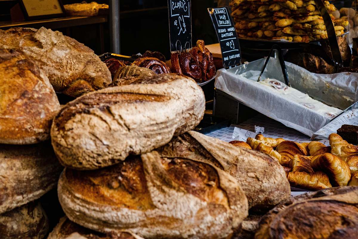food assorted breads and pastries london