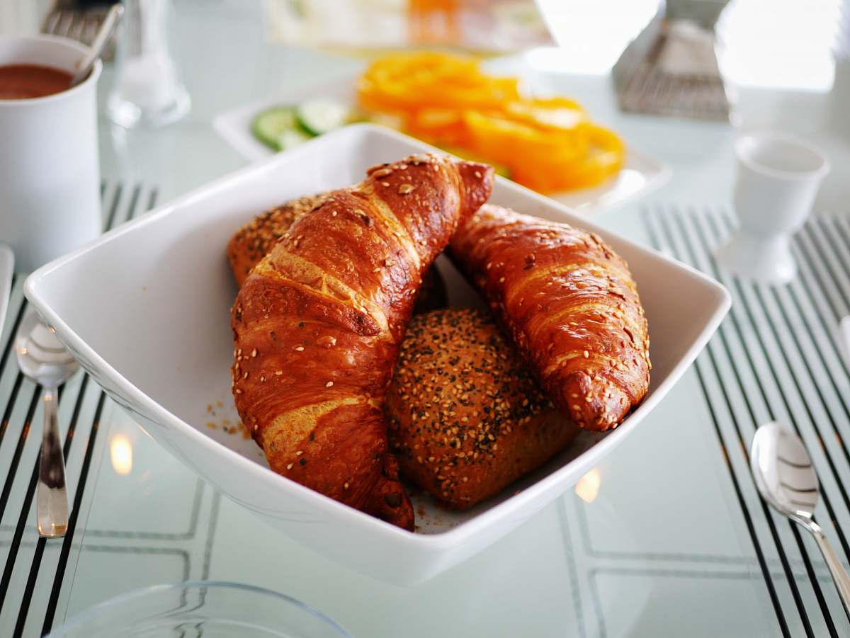 food bowl of croissants croissant