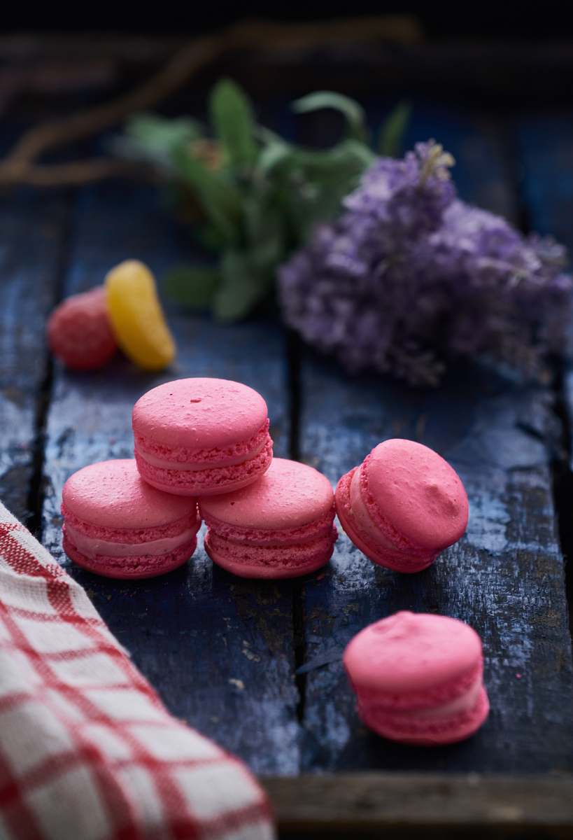 food French macaroons sweets