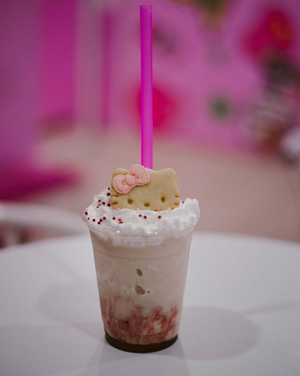 creme frappe on table dessert