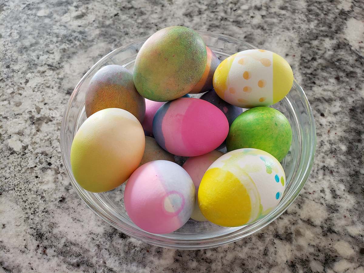 food assorted-color faberge egg toy lot easter egg