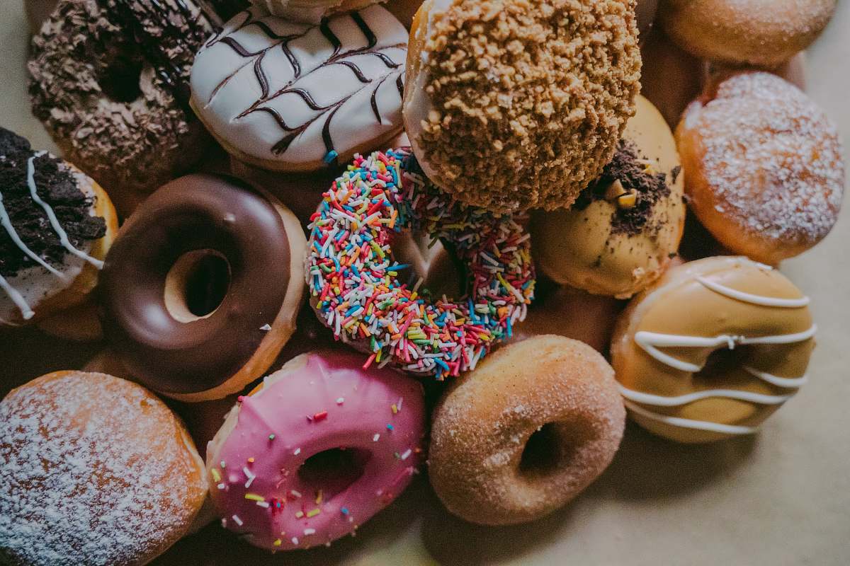 donut assorted flavor donuts pastry