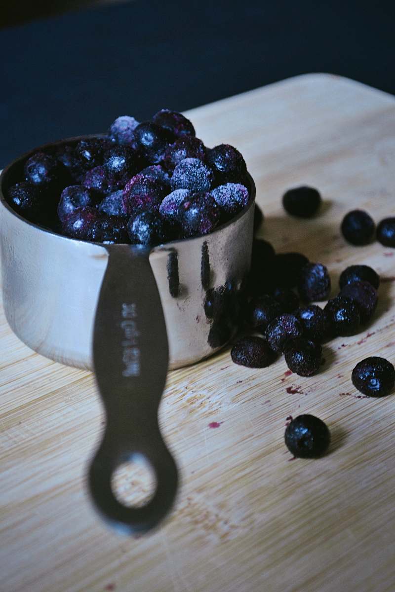 fruit berries on sauce pan blueberry