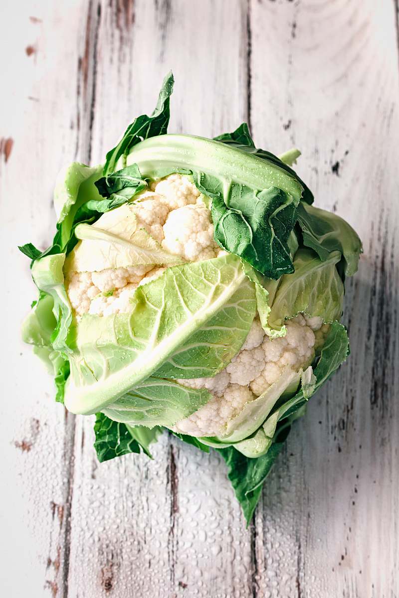 vegetable cauliflower on white wooden surface cabbage