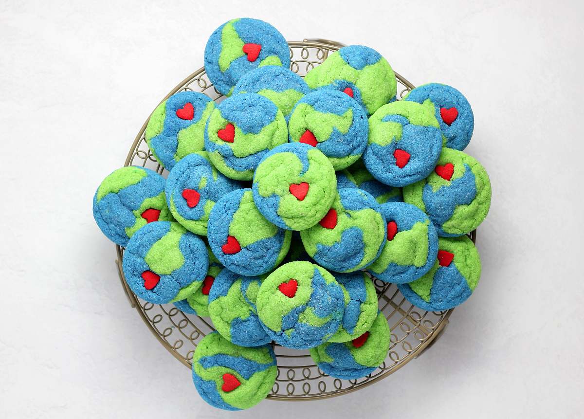 confectionery colorful cookies on tray sweets