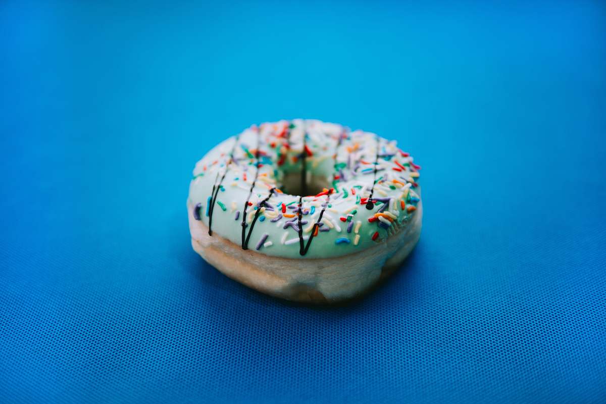 dessert doughnut with springkler pastry