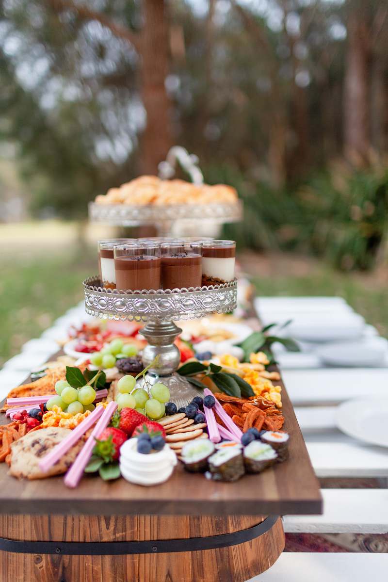 meal foods and deserts sweets