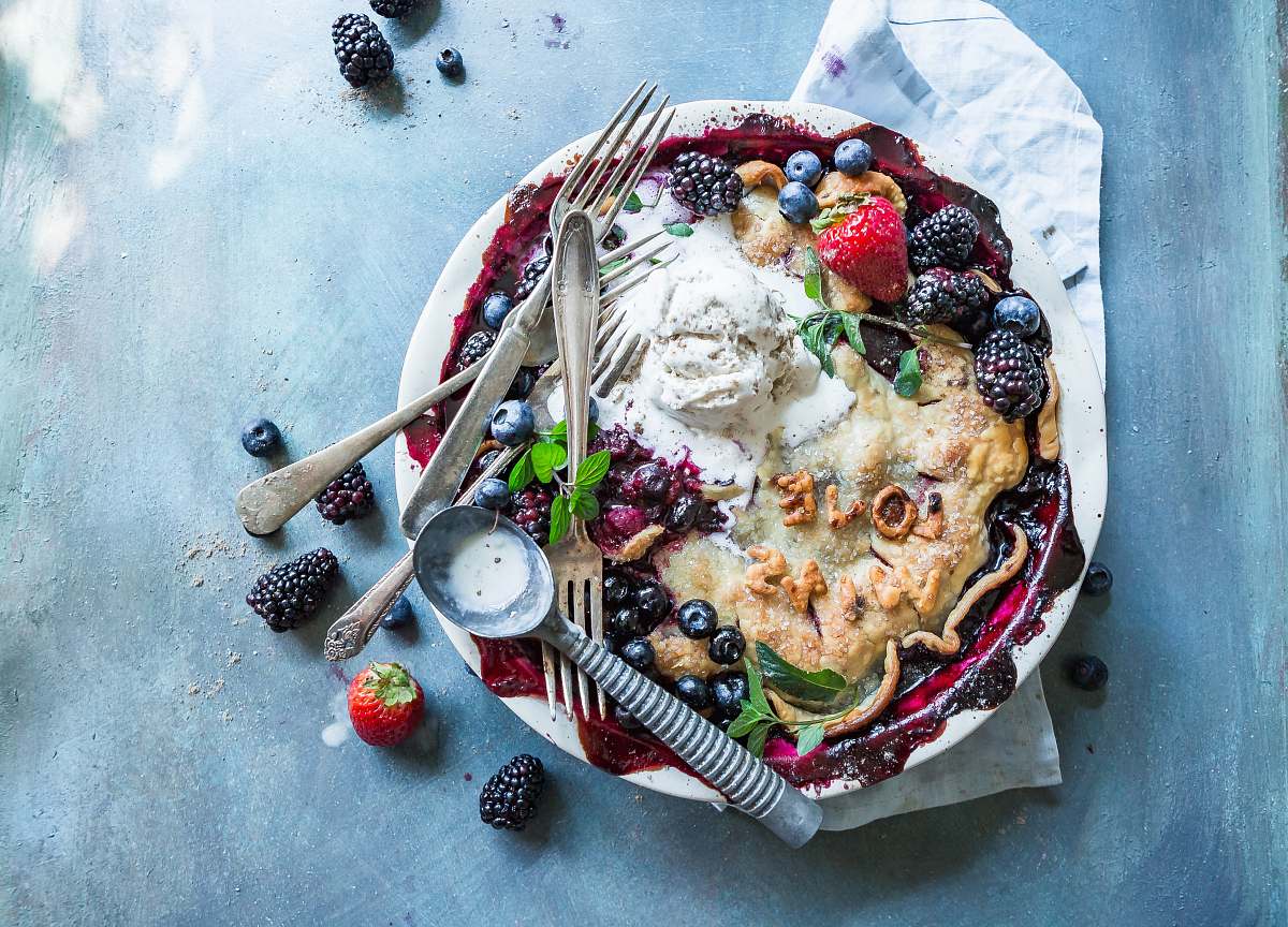 plant fruit dish on white ceramic plate produce