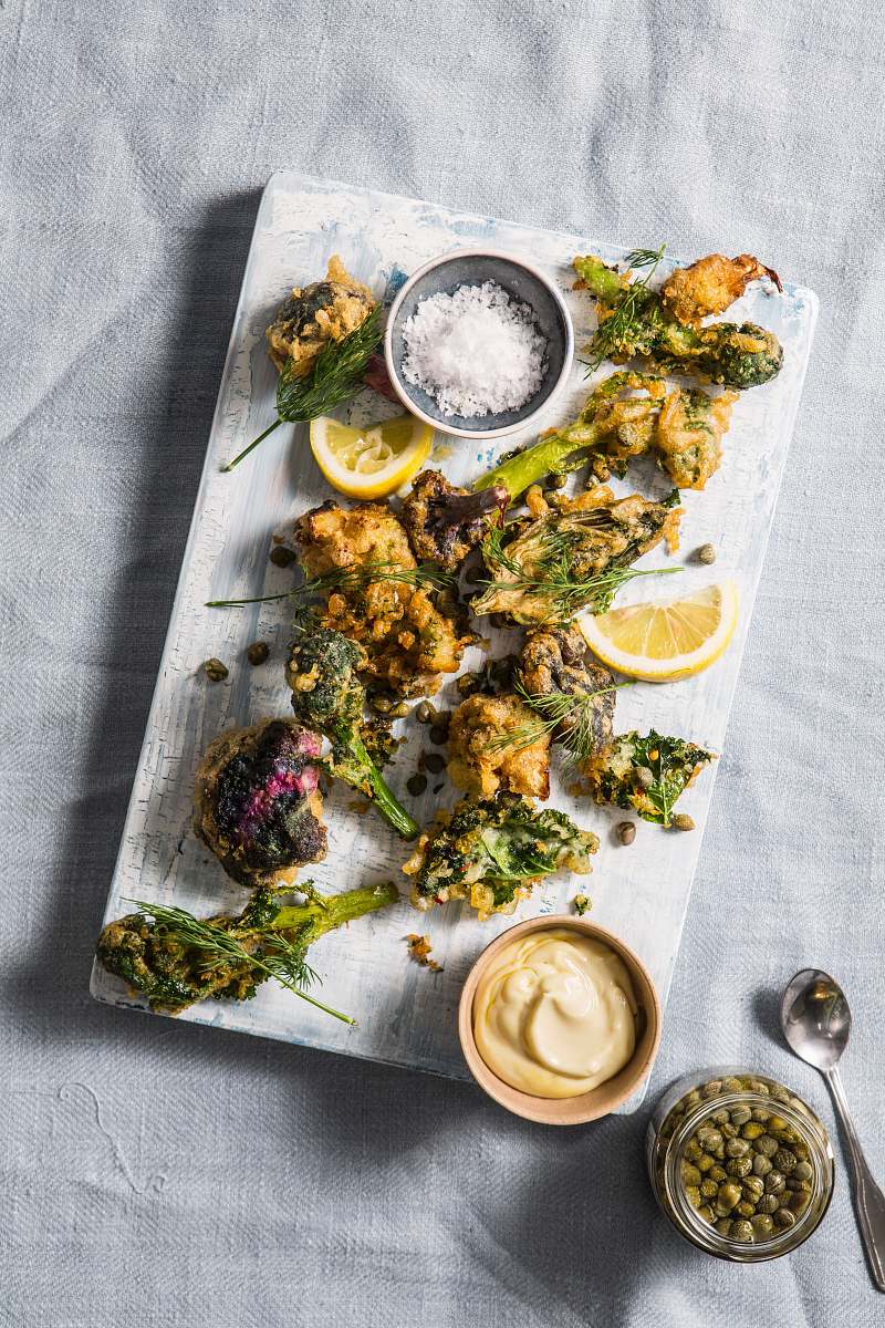 broccoli green and brown vegetables lemon