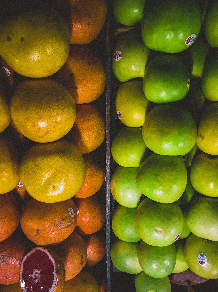 fruit green and yellow fruits citrus fruit