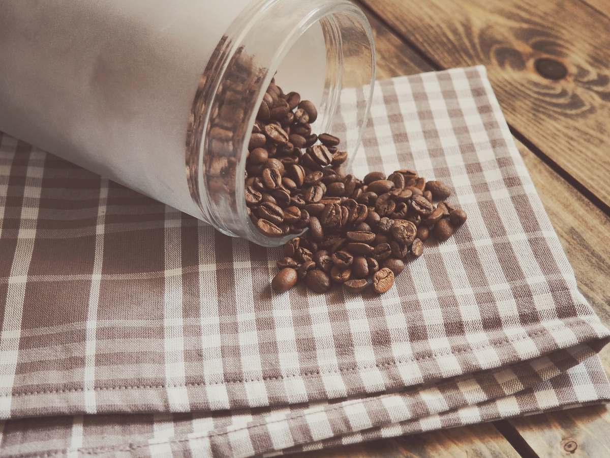 bean jar of coffee beans coffee bean