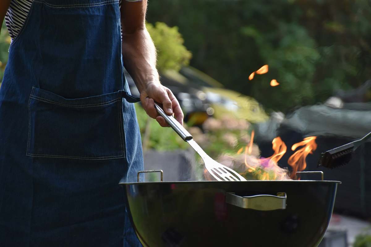 bbq man grilling outdoor person