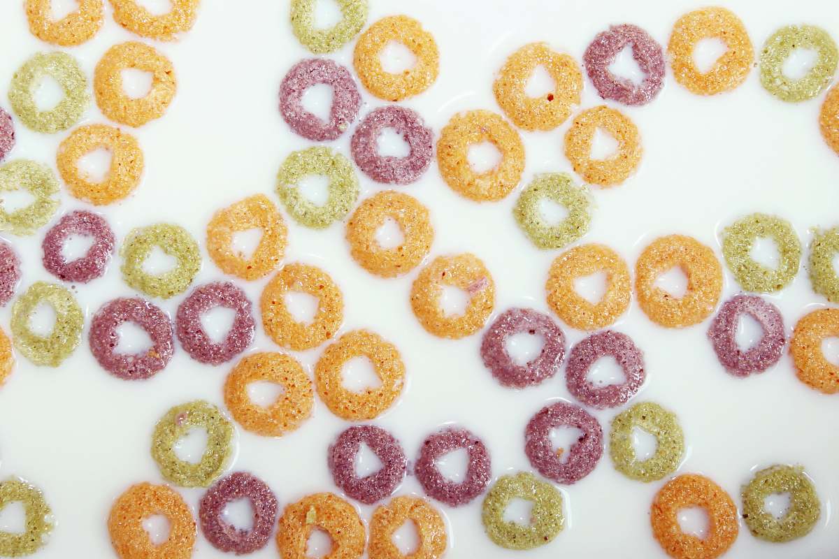dessert multicolored abstract illustration donut