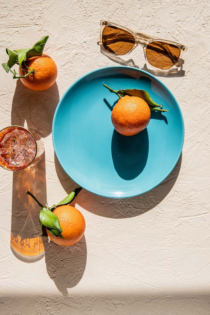 fruit orange fruit on plate plant