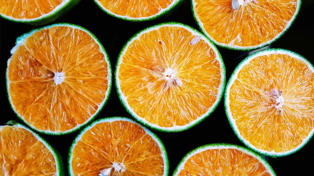 fruit orange fruit slices orange
