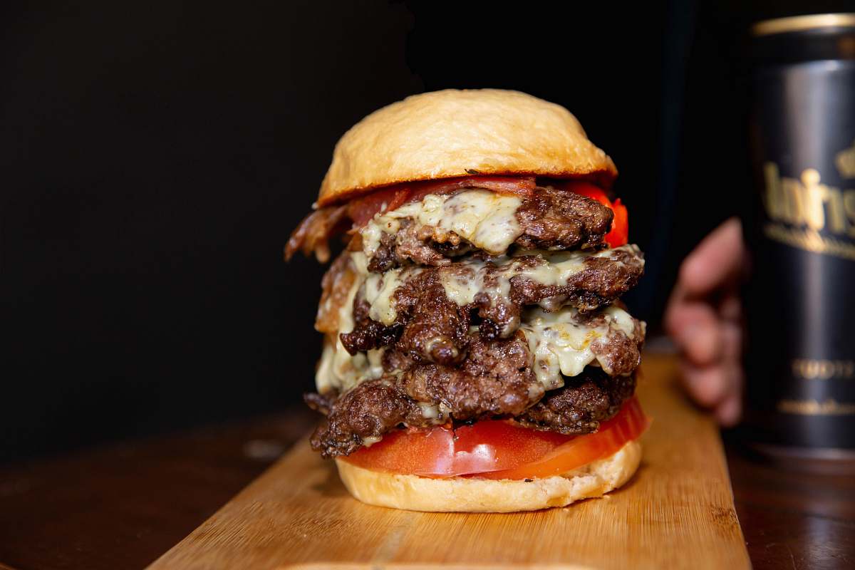burger patty burger brown