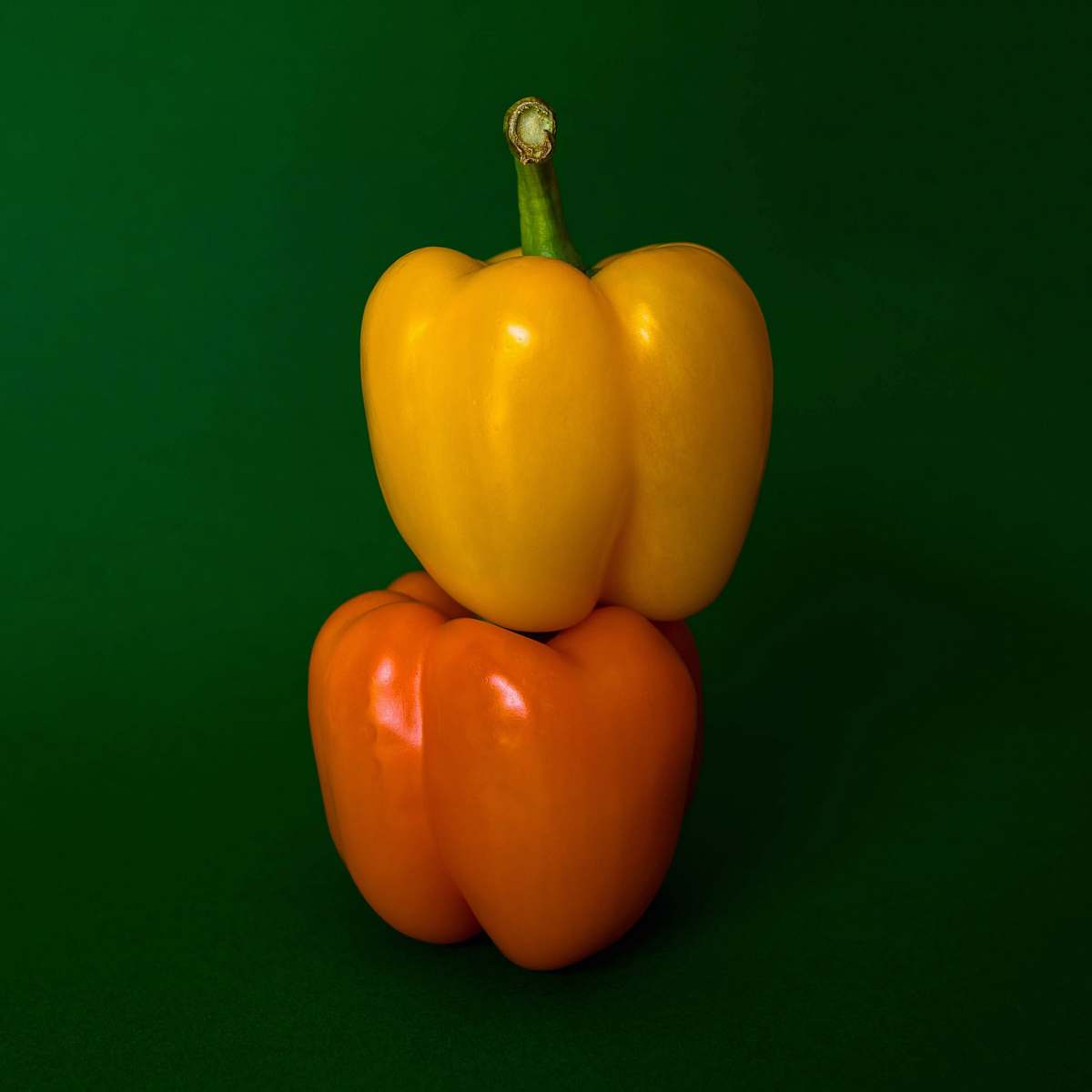 pepper pepper on top of pepper vegetable