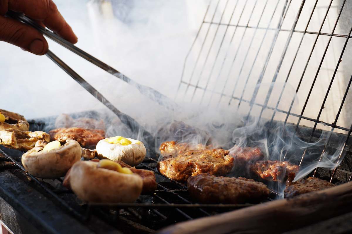 bbq person holding tong istanbul