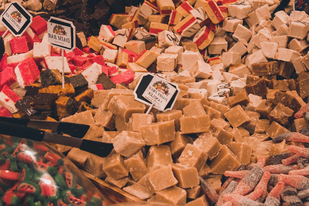 sweets pile of chocolates confectionery