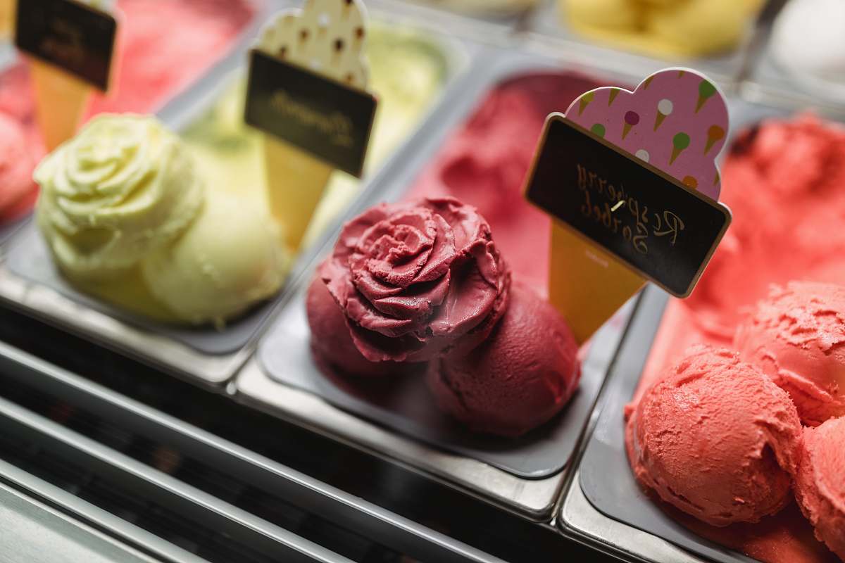 confectionery Raspberry Sorbet ice cream sweets