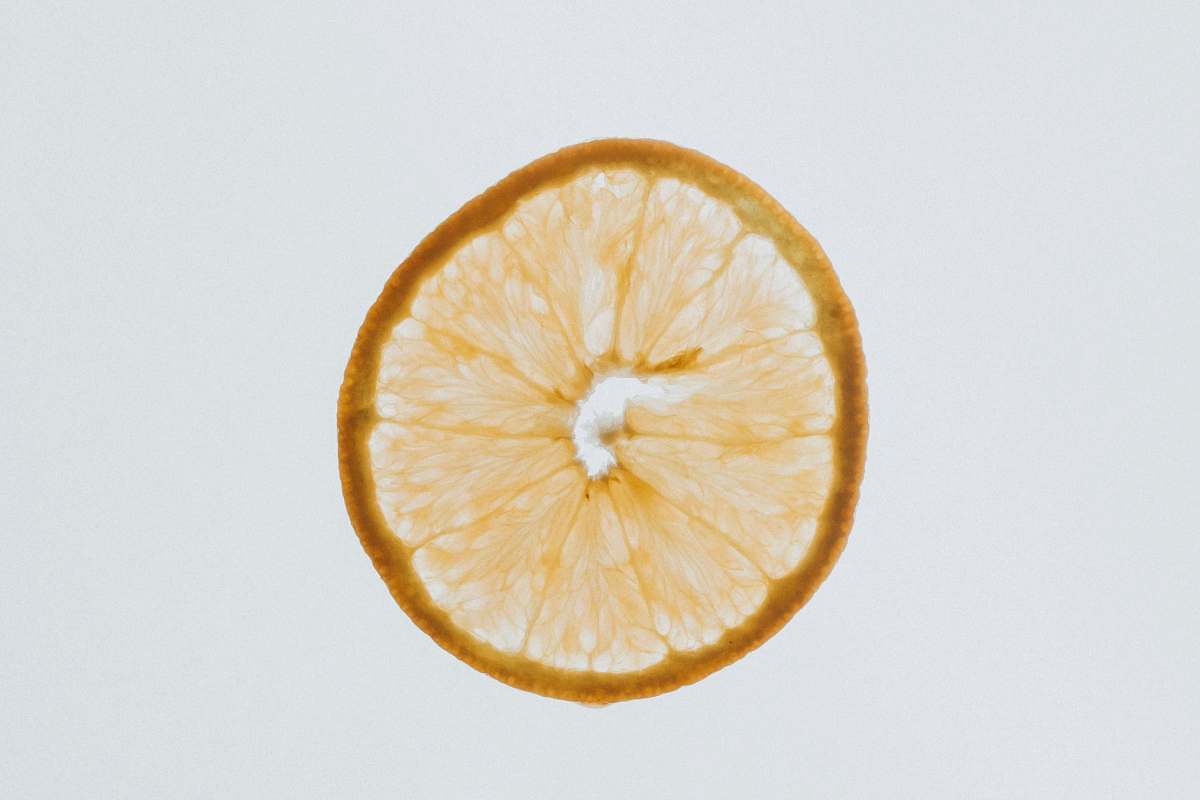 orange round yellow fruit fruit