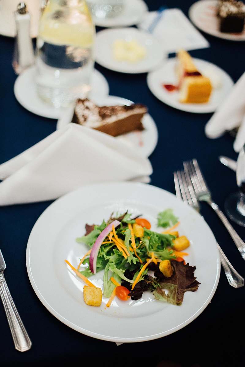 plate selective focus photo of food on plate dish
