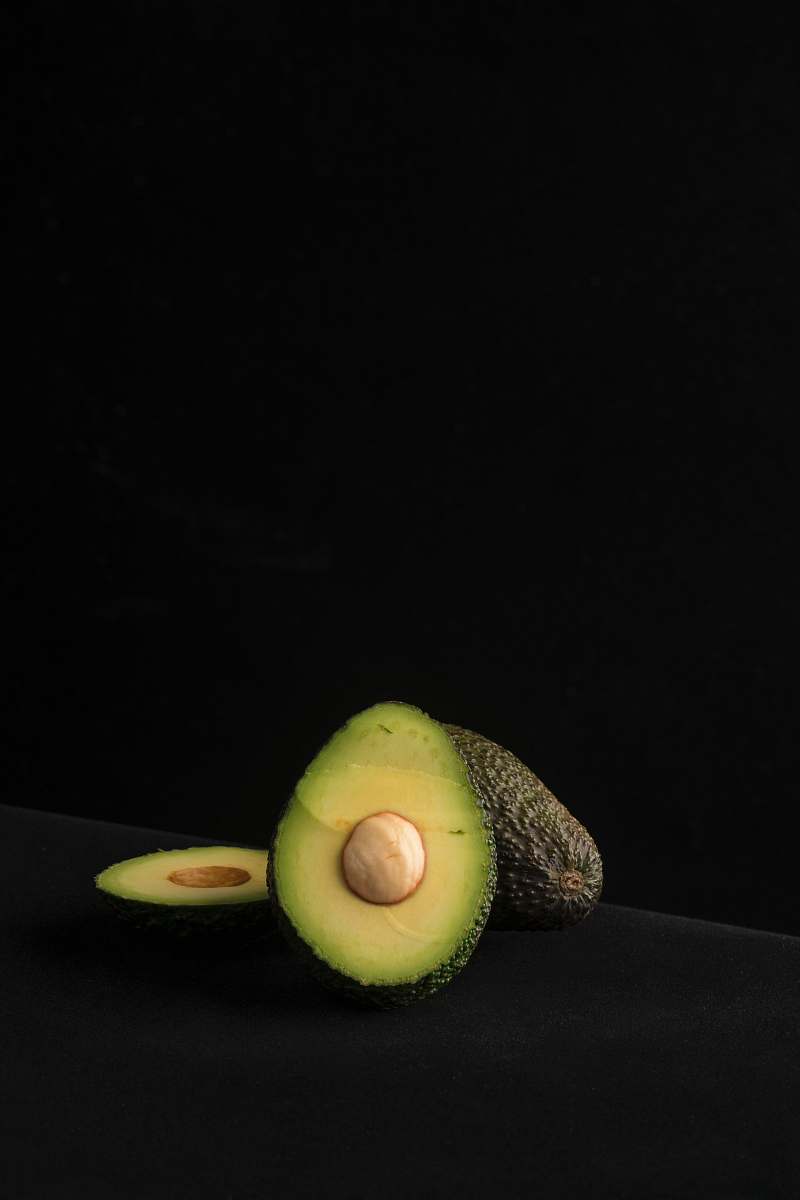 vegetable sliced avocado fruit seed